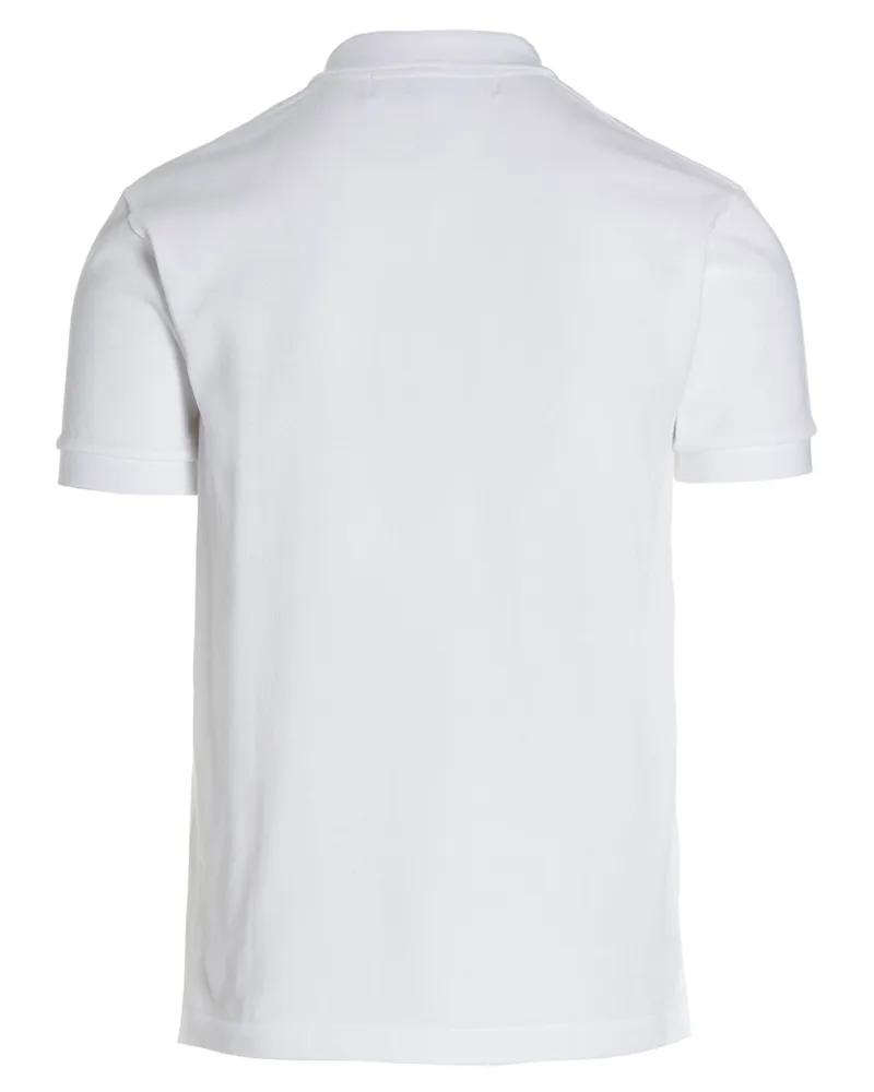 Comme des Garçons Men's White Cotton Polo Shirt White