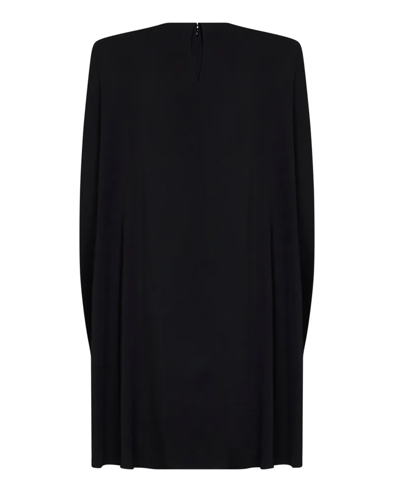 Stella McCartney Women's Mini Dress Cape-Style Viscose Black Black