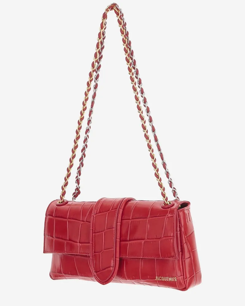 Jacquemus Women's Shoulder Bag Red Calf Leather Red