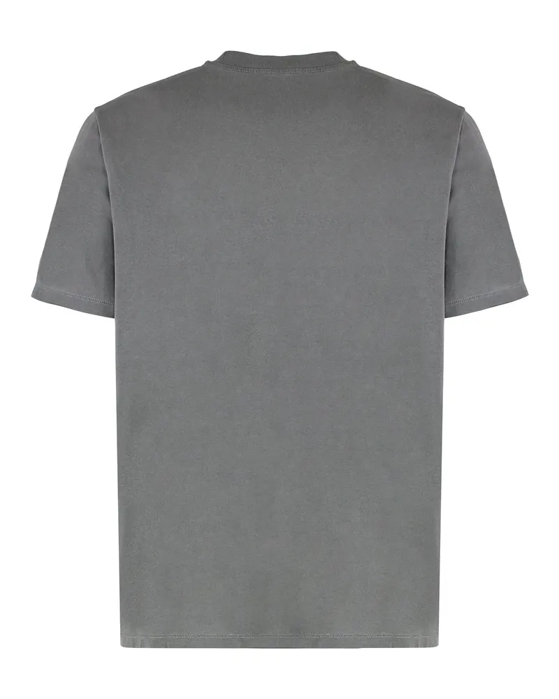 Our Legacy Men's T-Shirt Boxy Crew Neck Worn Black Cotton T-Shirts And Polos Gray