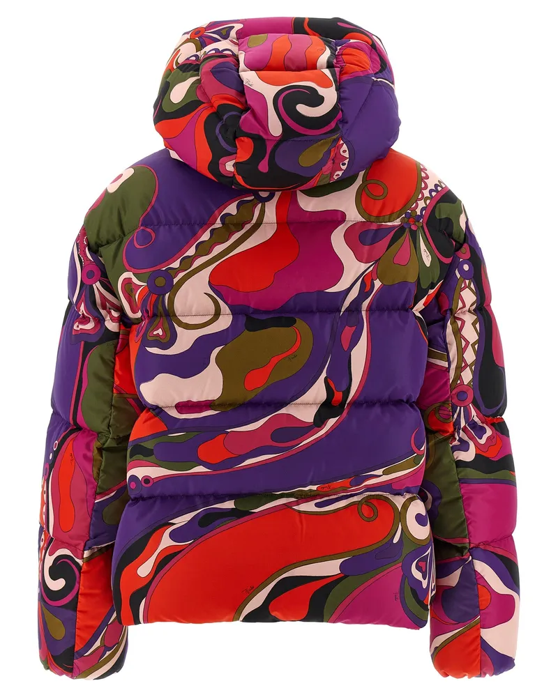Emilio Pucci Women's Multicolor Polyamide Full-Length Jacket Clothing Multicolor