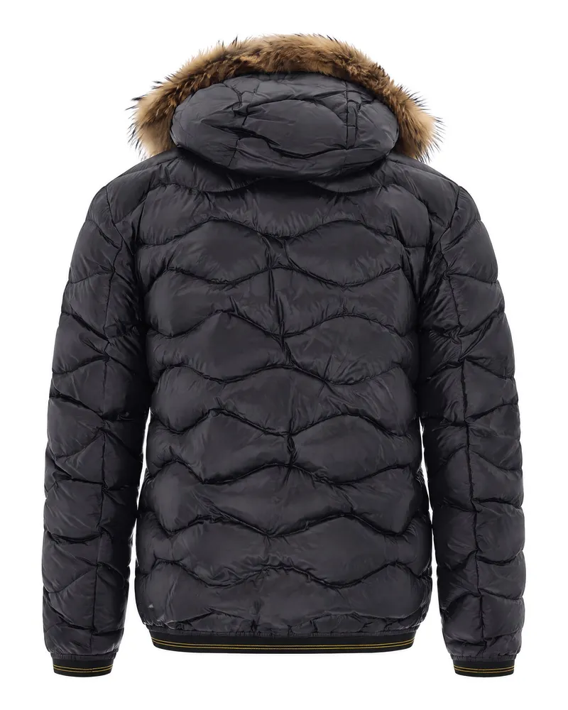 Blauer Wavefur Down Jacket — Black Black