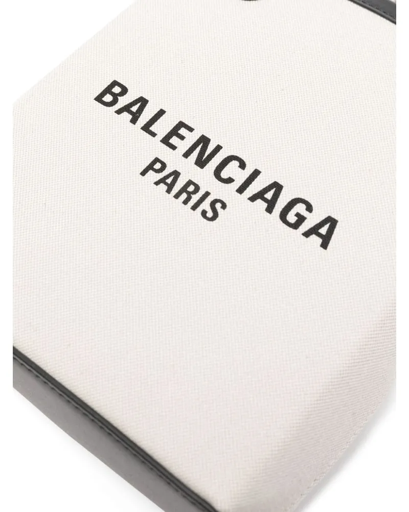 Balenciaga Canvas Logo Mini Bag — Beige Beige