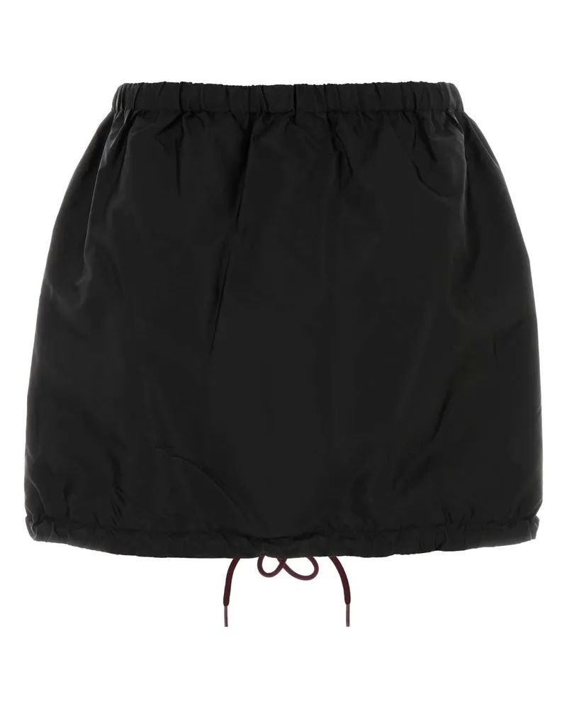 Prada Women's Black Re-Nylon Mini Skirt Nero Gonne Black