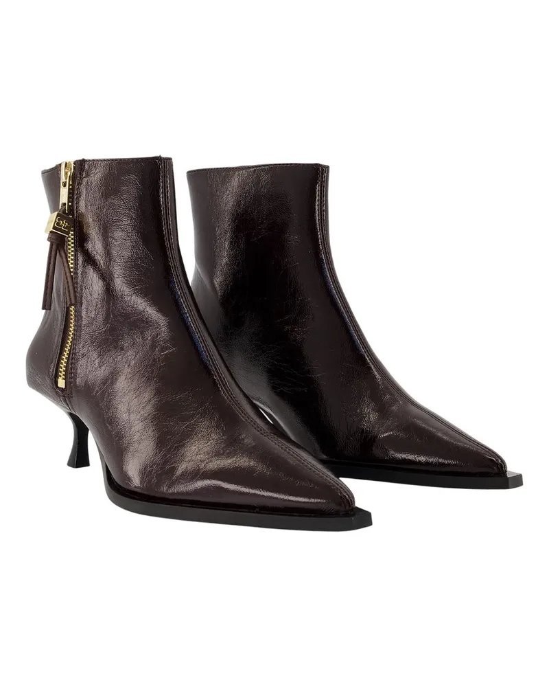 Ganni Ana Ankle Boot — Brown Brown