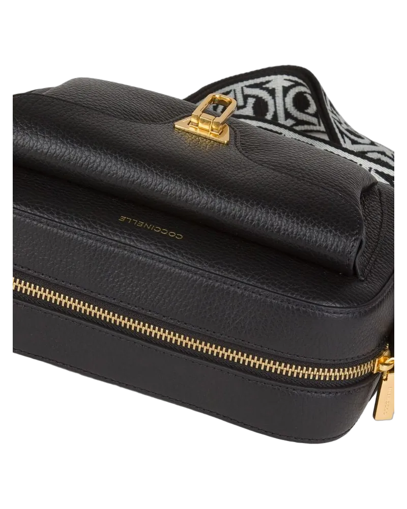 Coccinelle Women's Handbag Black Cowhide | Ribbon: Polyester Black