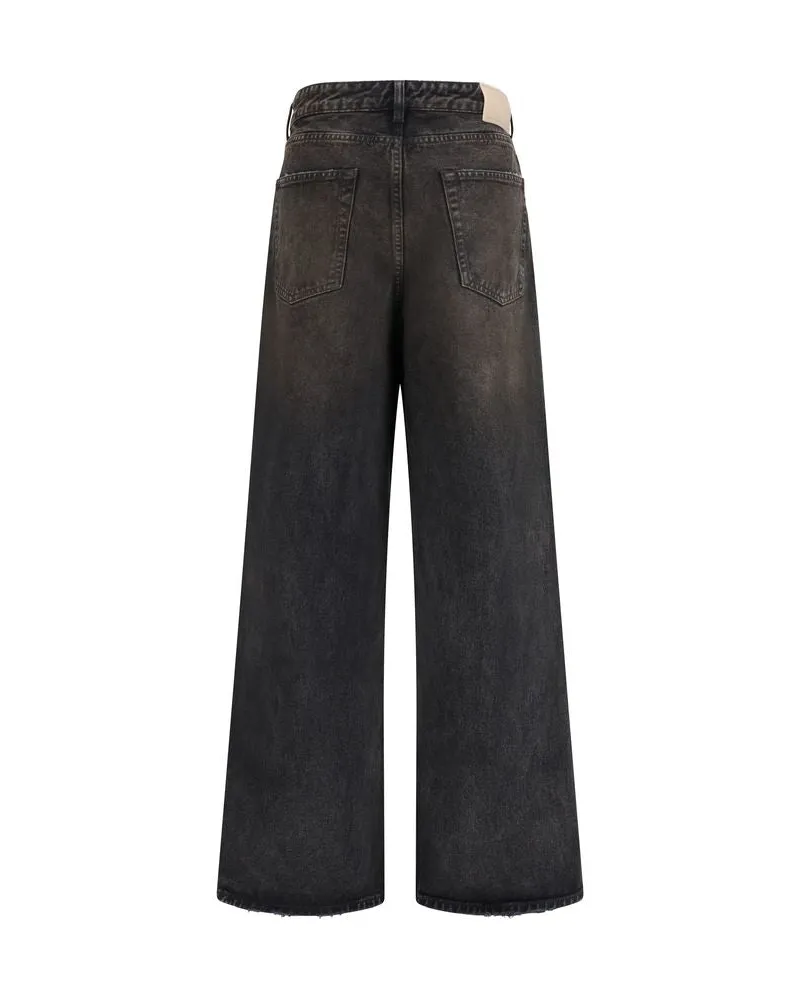 Our Legacy Women's Black Cotton Relaxed Fit Jeans Clothing Black