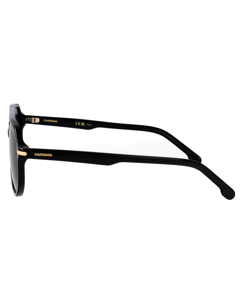 Carrera Acetate Aviator Sunglasses — Black Black