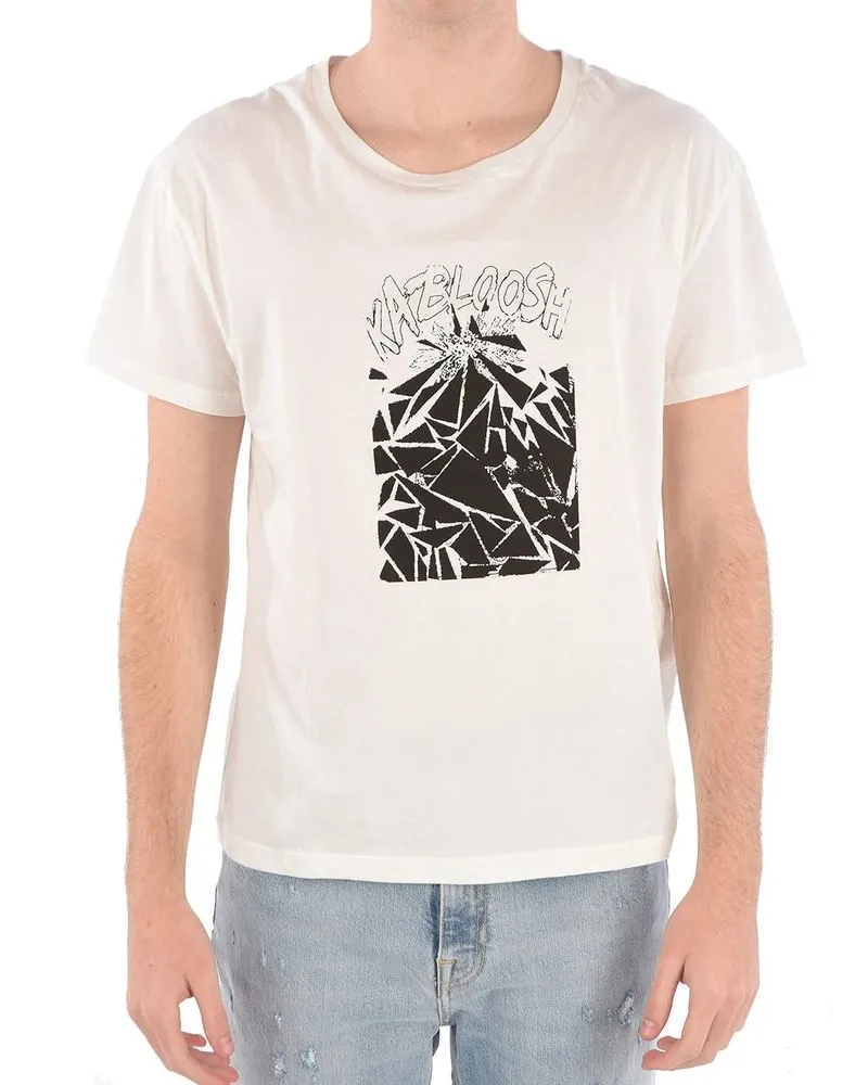 Celine Men White Cotton T-Shirt White