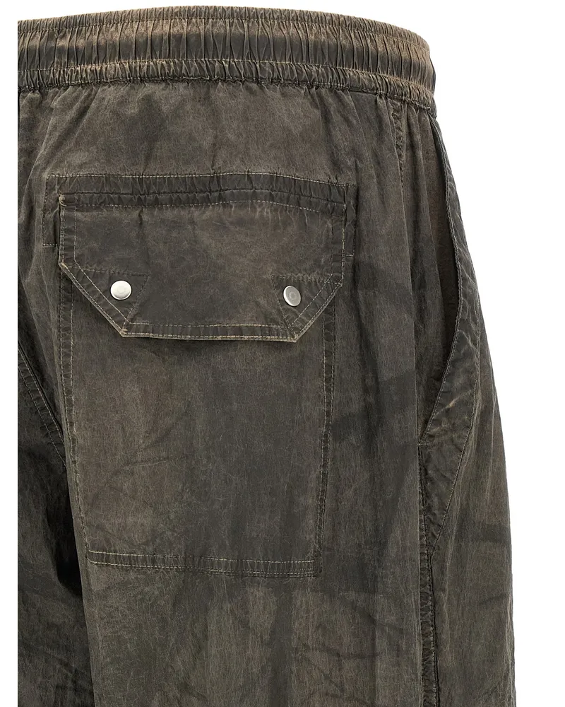 Stone Island Technical Fabric with Wrinkled Finish Cargo Pants 