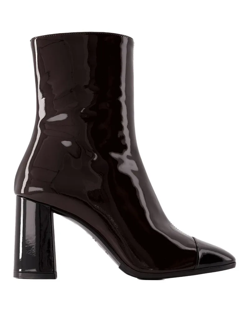 Carel Women's Patent Leather Ankle Boot Black Black