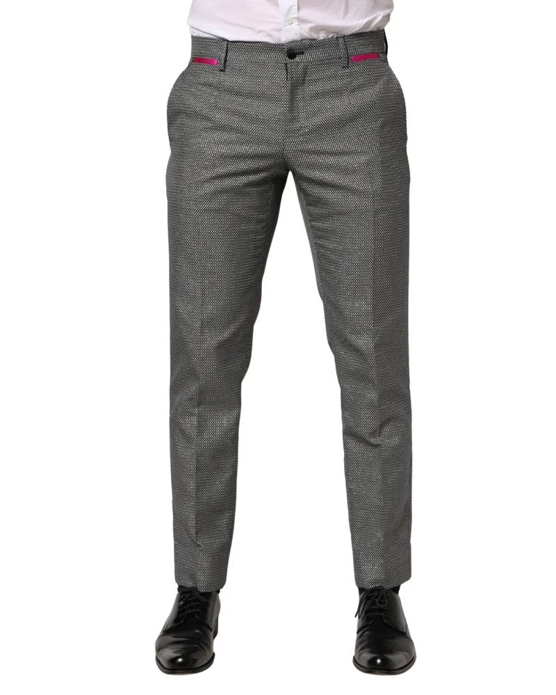 Dolce & Gabbana Viscose Blend Trousers — Gray Gray