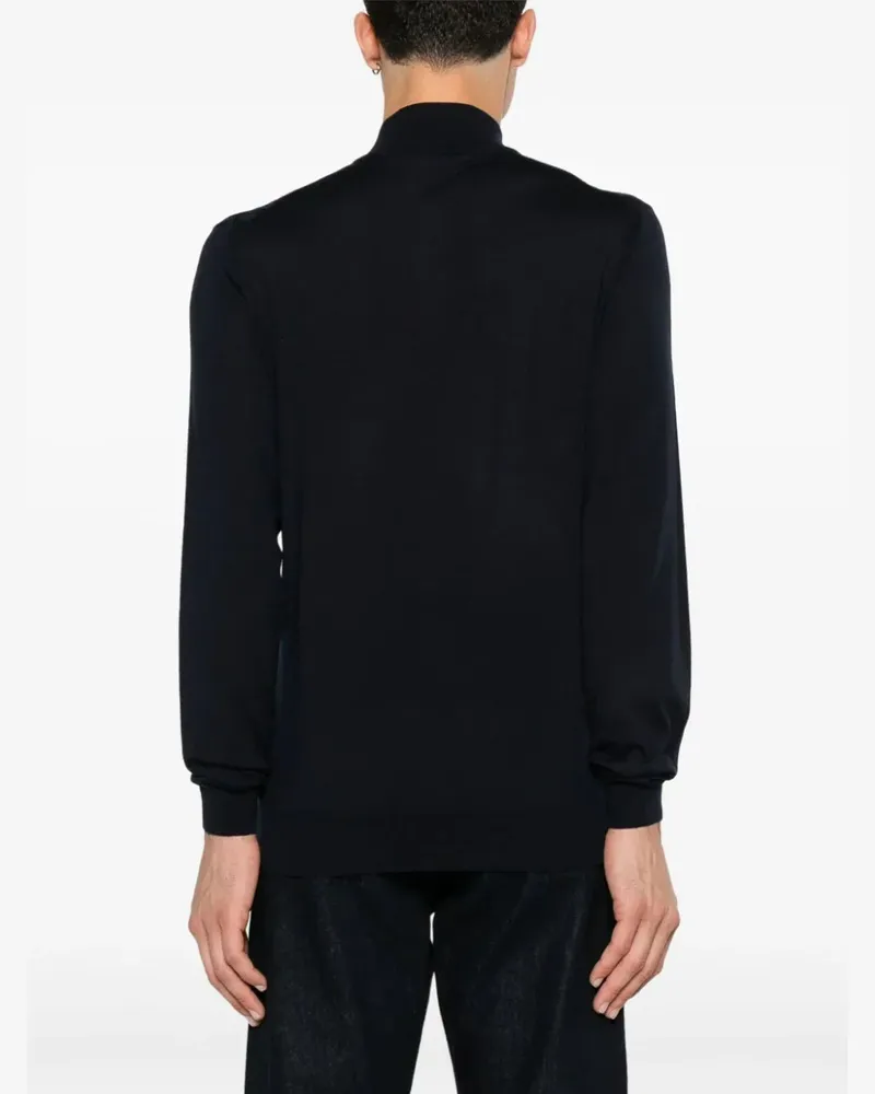 Fedeli Women's Virgin-Wool Pullover Aw24 M Navy