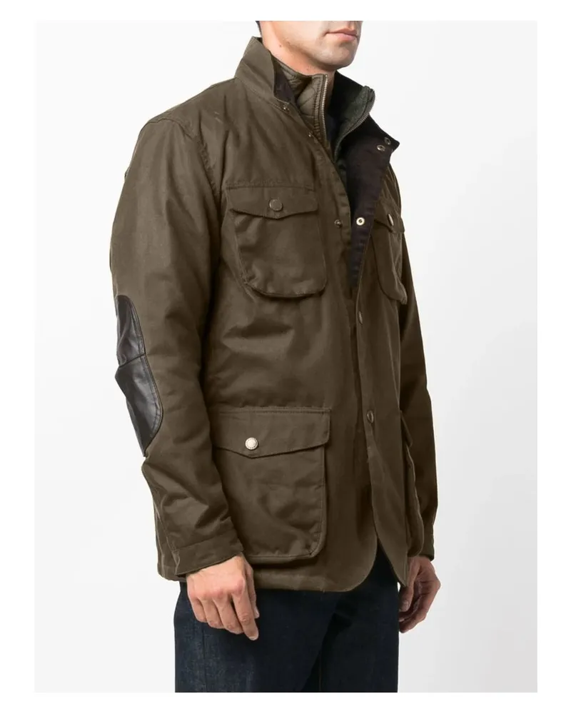 Barbour Waxed Cotton Jacket — Green Green