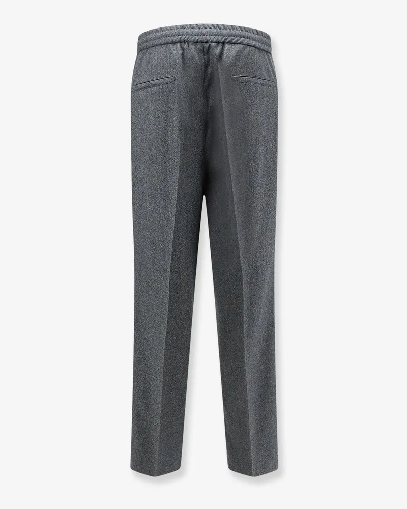 Brunello Cucinelli Men's Trousers Virgin Wool Grey Gray