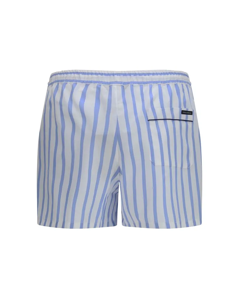 Dolce & Gabbana Men's Blue Cotton Bermuda Shorts Blue