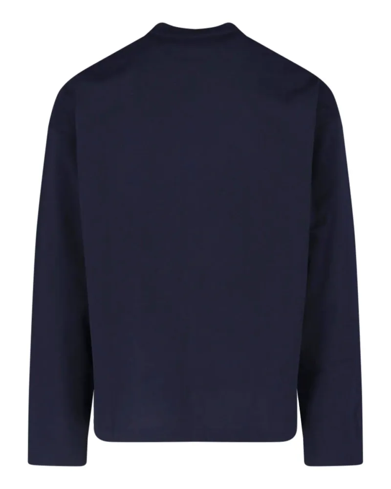Jil Sander Men T-Shirts And Polos Blue Cotton Navy