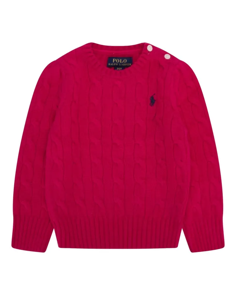 Ralph Lauren Wool-Cashmere Blend Knit Jumper — Pink Pink
