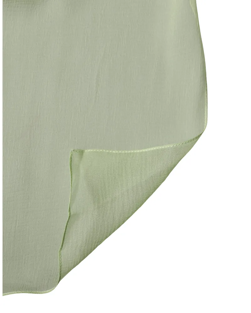 Dolce & Gabbana Women's Light Green Silk Neck Wrap Stole 200cm X 134cm Scarf Green