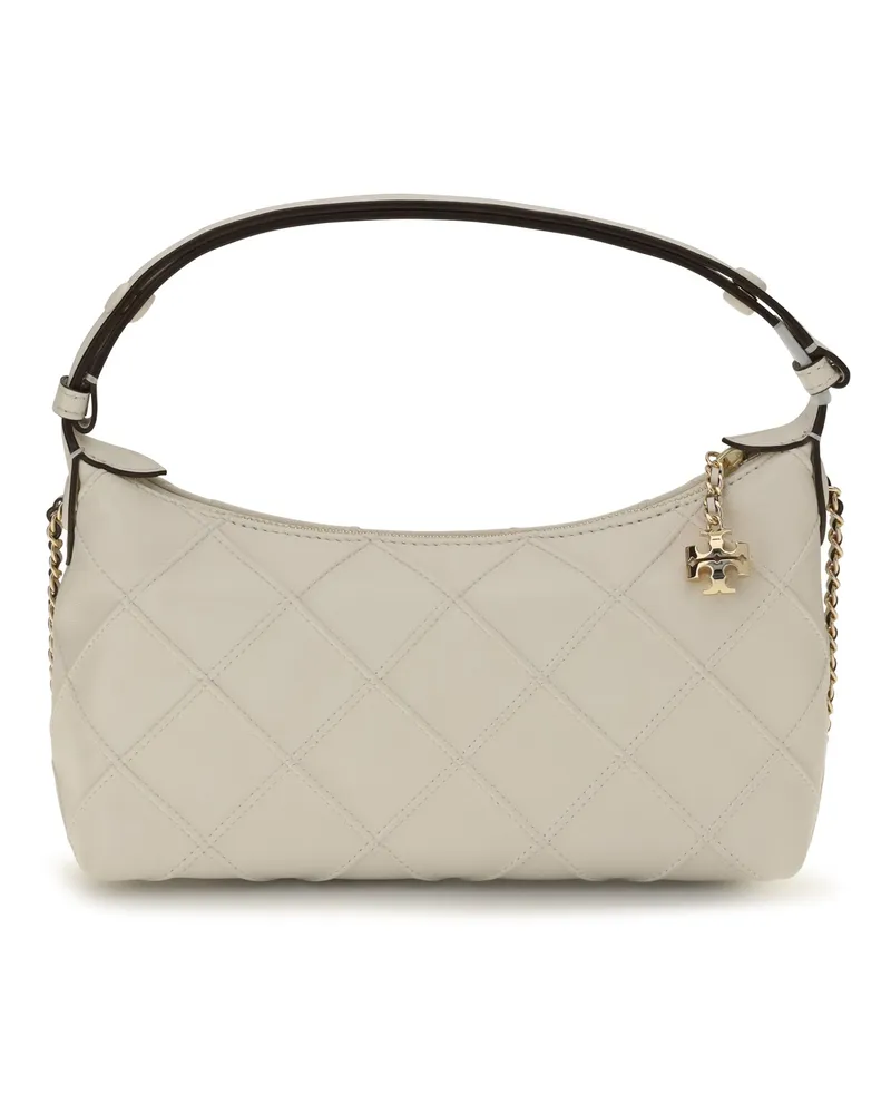 Tory Burch Fleming Calfskin Leather Shoulder Bag — Beige Beige