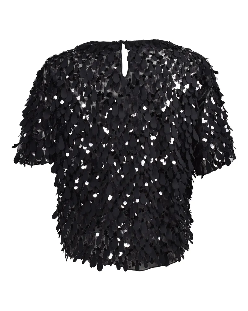 Brunello Cucinelli Sequin-Embellished Blouse — Black Black