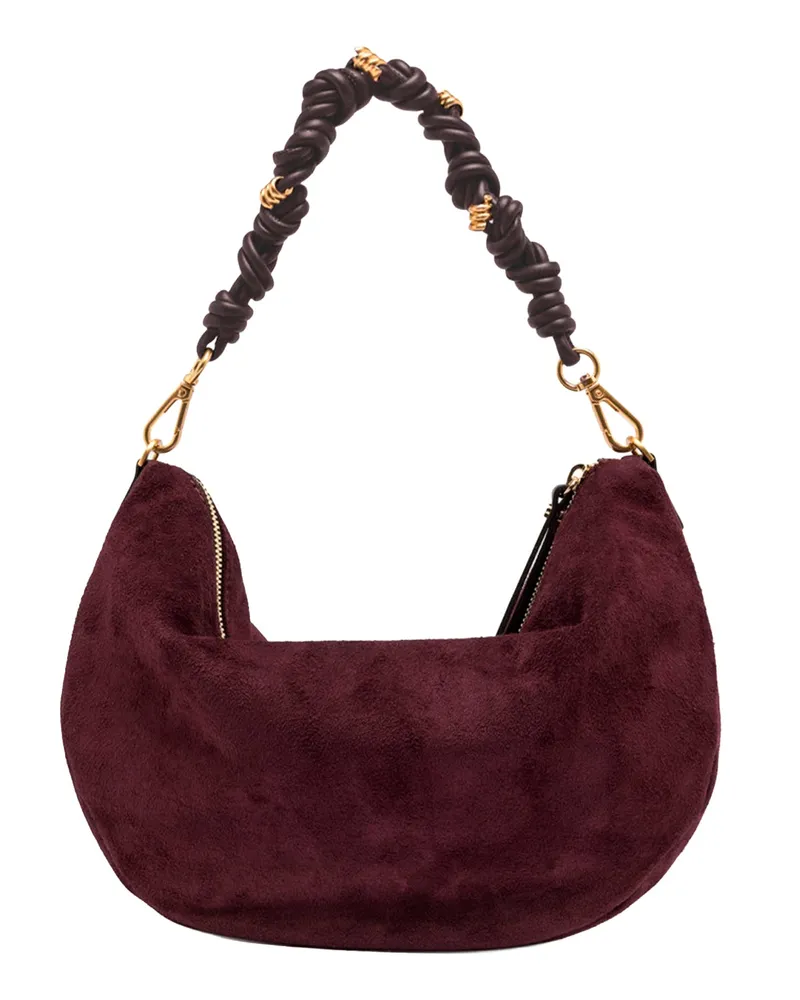Gianni Chiarini Women's Hobo Bag Cleo Suede Burgundy Handbags Hand Burgundy