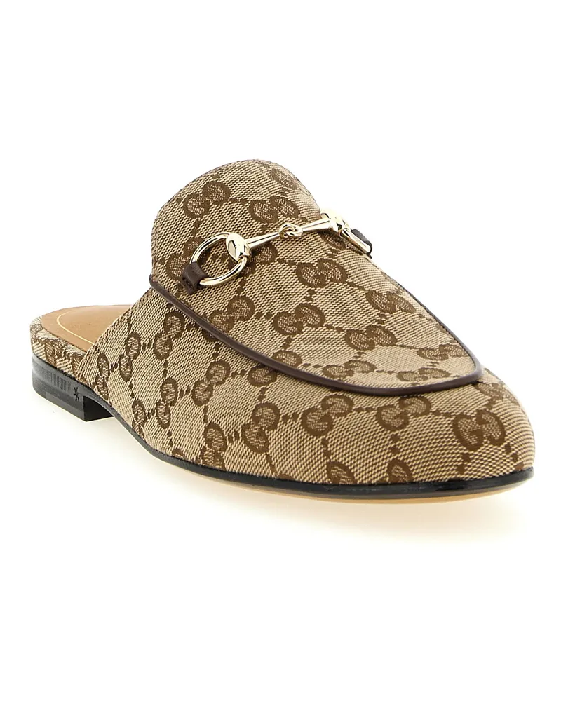Gucci Women's Beige Polyester Mules Beige