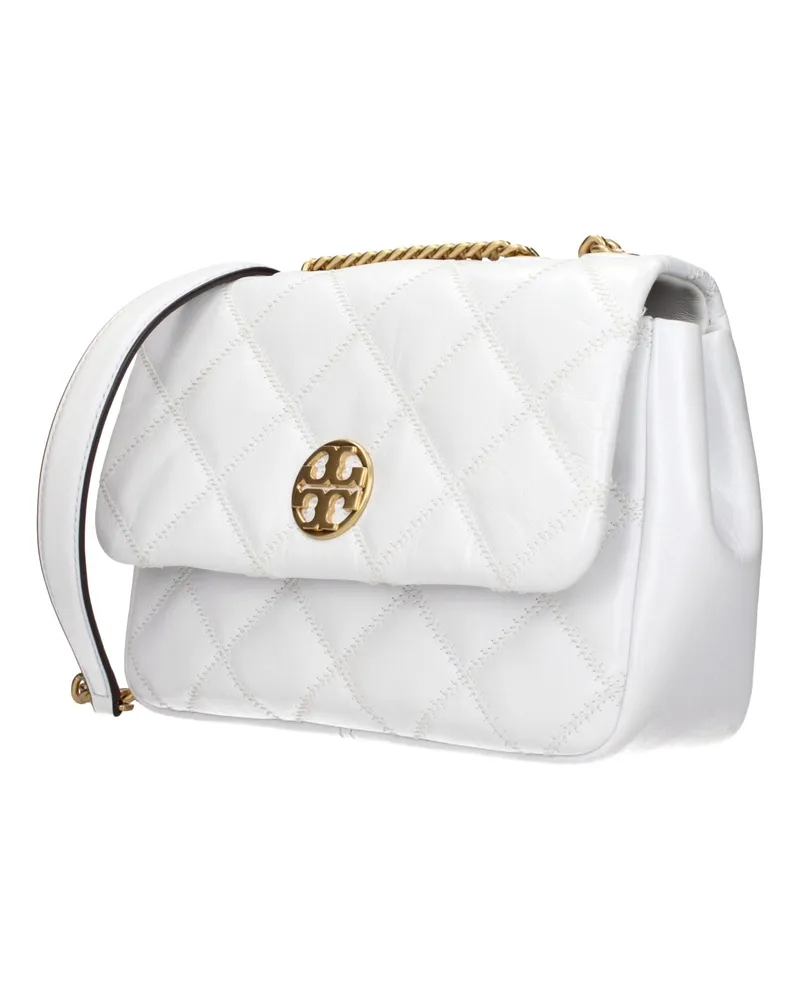 Tory Burch Leather Shoulder Bag — White White