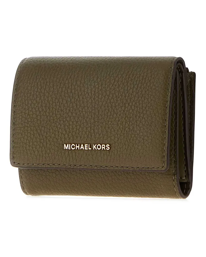 Michael Kors Women's Olive Green Leather Bryant Wallet Loden Portafogli Green