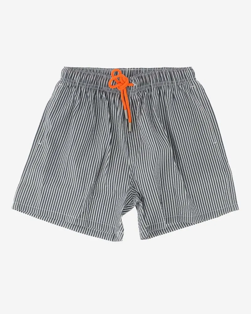 Gallo Boys' Swim Trunks Seersucker Navy Polyester Polyamide Shorts Navy