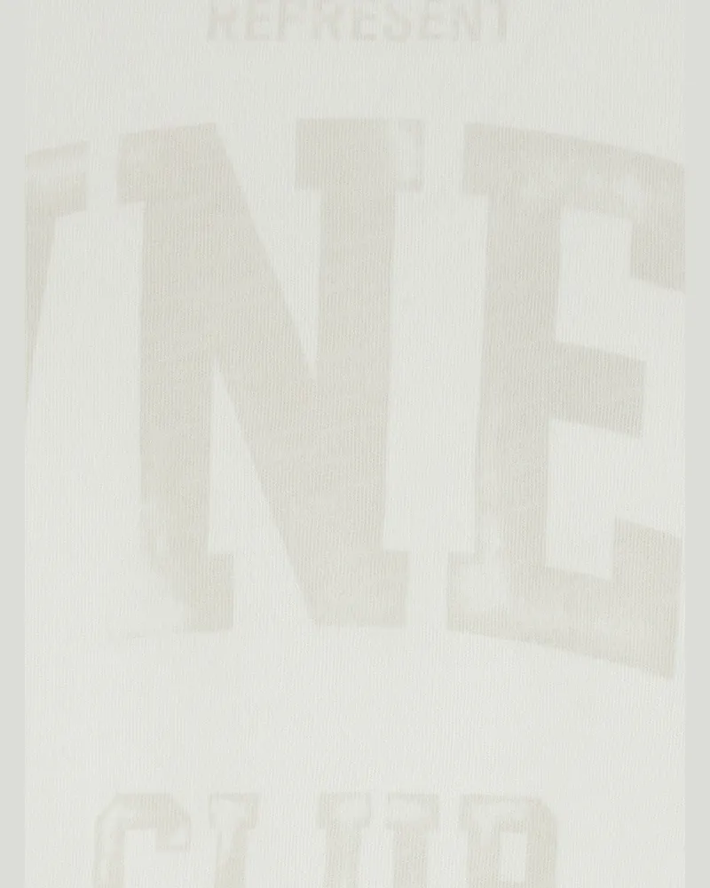 REPRESENT Logo-Print Cotton T-Shirt — White White