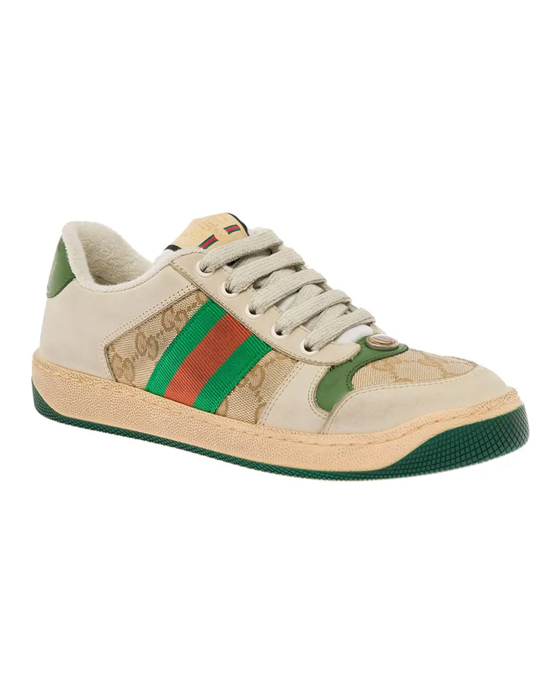 Gucci Women's Sneakers Screener Original Multicolour Trainers Beige
