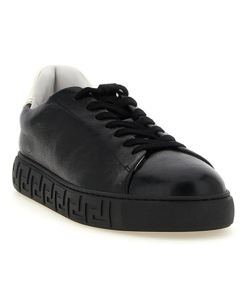 Versace Greca Sneaker — Black Black