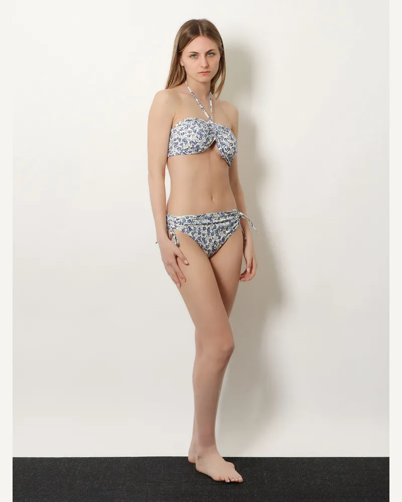Isabel Marant Women's Bikini Slip Prudi Blue Polyamide Swimwear Sea Clothing Blue