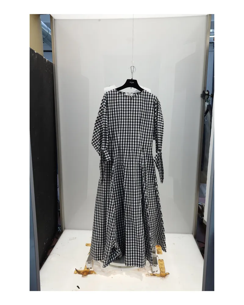 Celine Women's Dress Black-Ivory Cotton Black/ivory Black