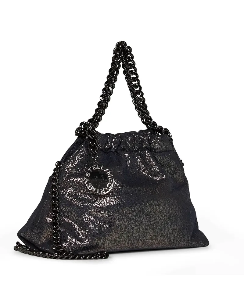 Stella McCartney Women's Crossbody Bag Falabella Mini Drawstring Blue Polyamide Handbags Hand Navy