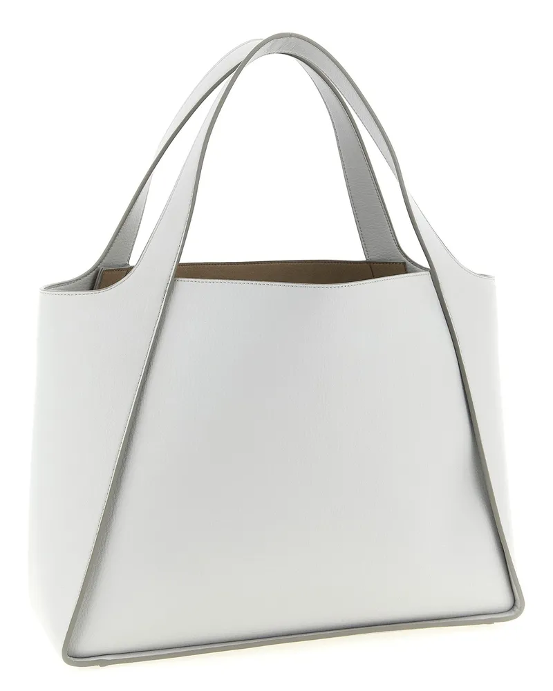 Stella McCartney Logo-Studded Tote Bag — White White