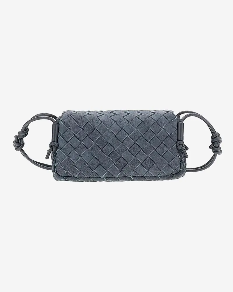 Bottega Veneta Women's Suede Clutch Grey Bags Gray