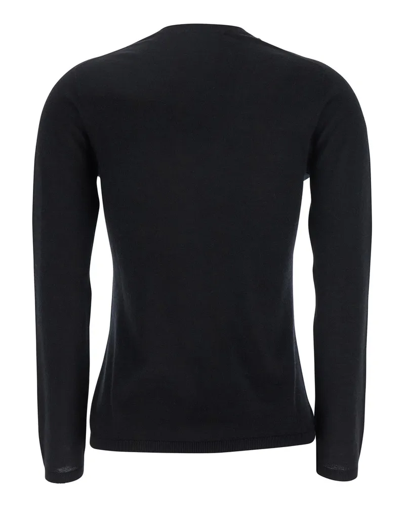 Max Mara Cashmere V-Neck Sweater — Black Black