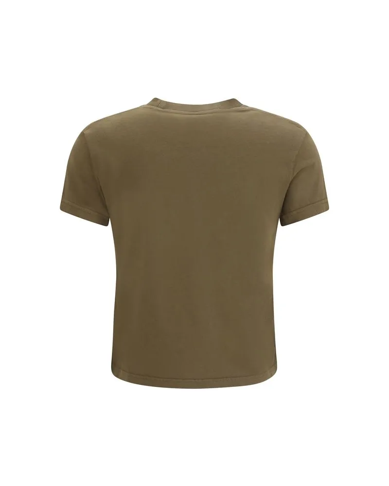 Alexander Wang Logo-Print Cotton T-Shirt — Bicolor Bicolor