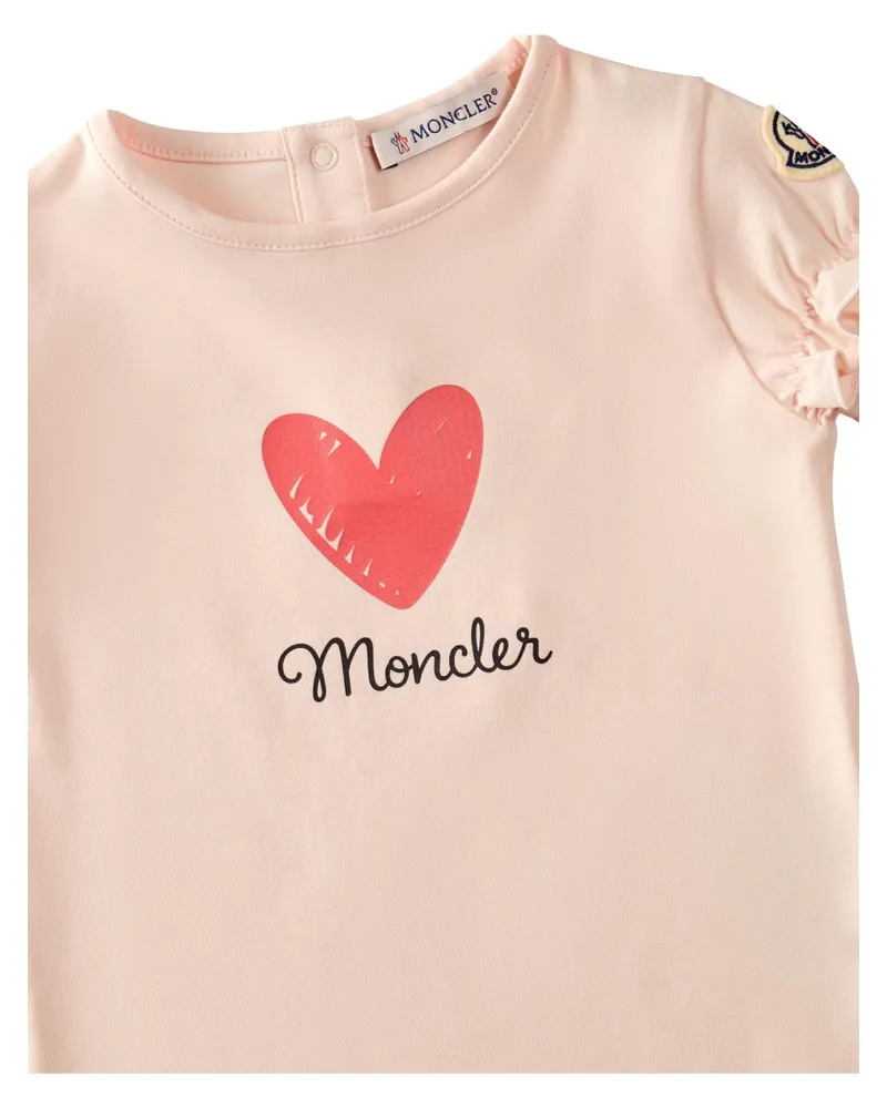 Moncler Heart Logo T-Shirt — Multicolor Multicolor