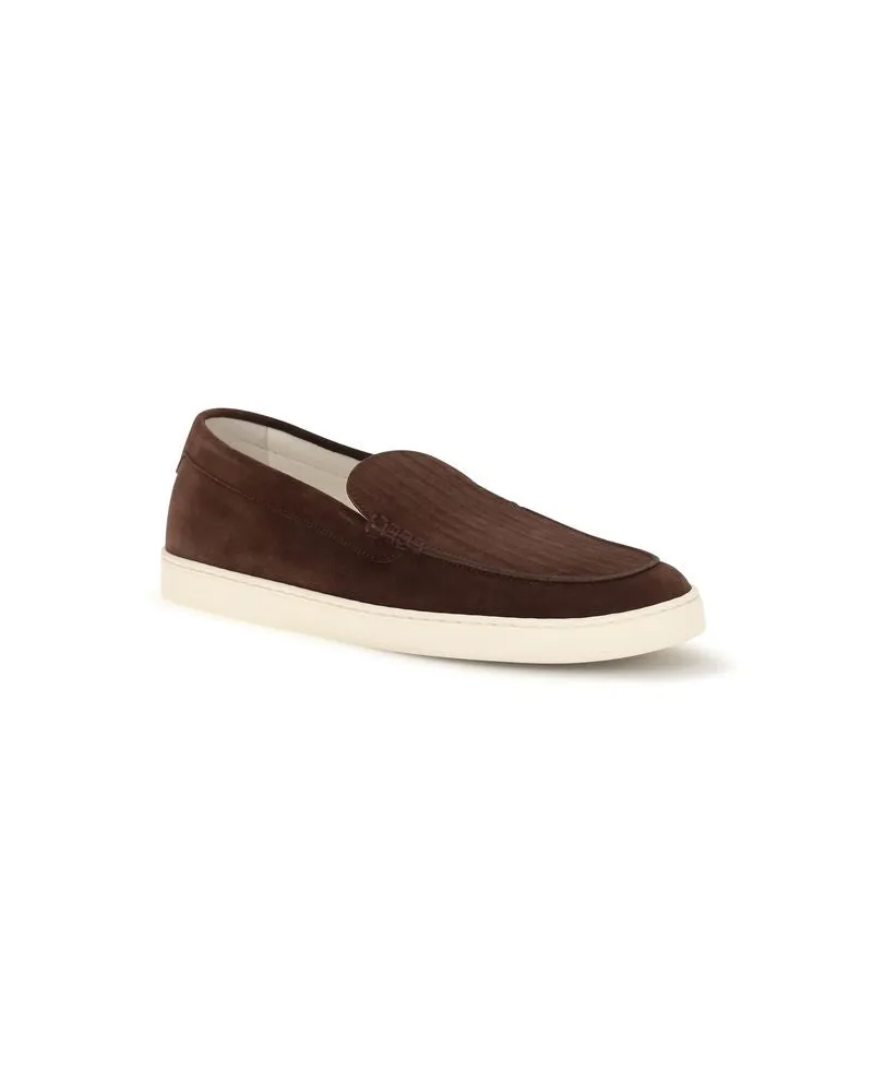 Brunello Cucinelli Calf Leather Loafer — Brown Brown