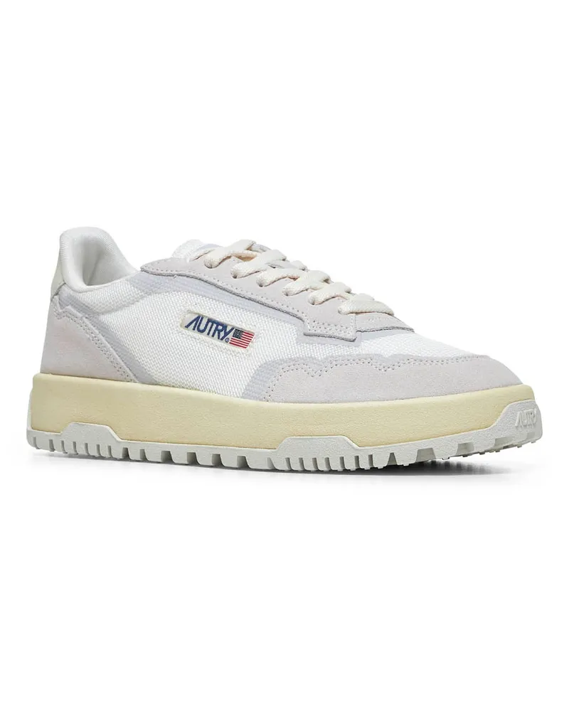 AUTRY Women's Sneakers Wildpace Low Multicolour Mesh Trainers White