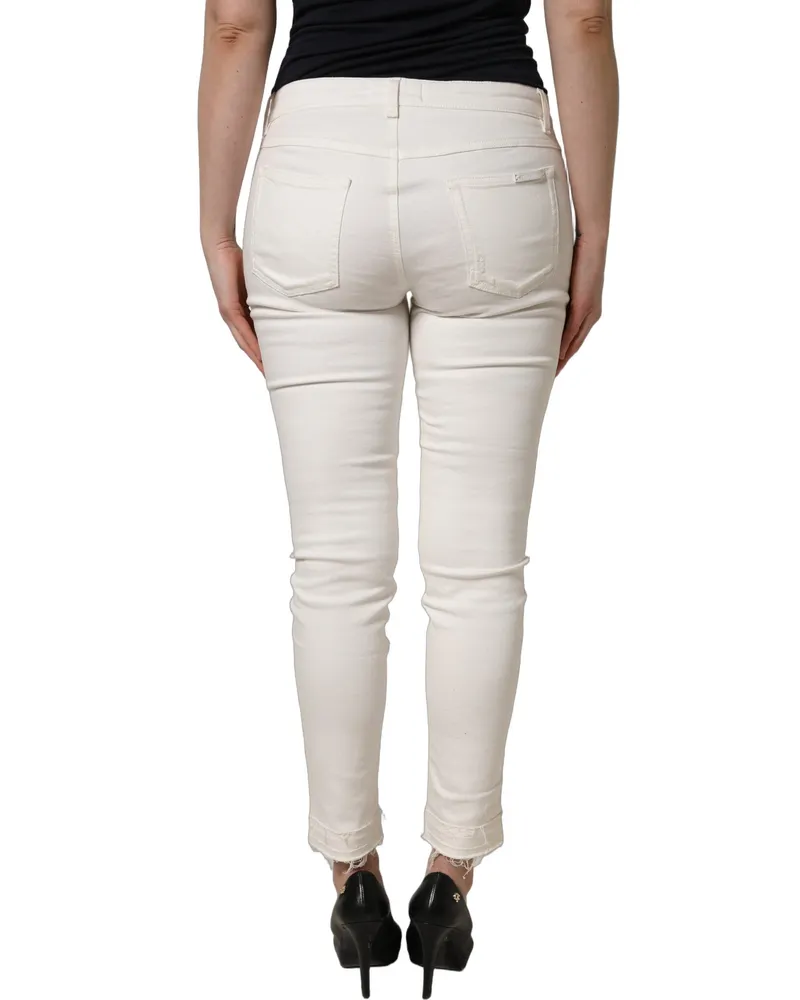 Dolce & Gabbana Skinny Denim Jeans — White White