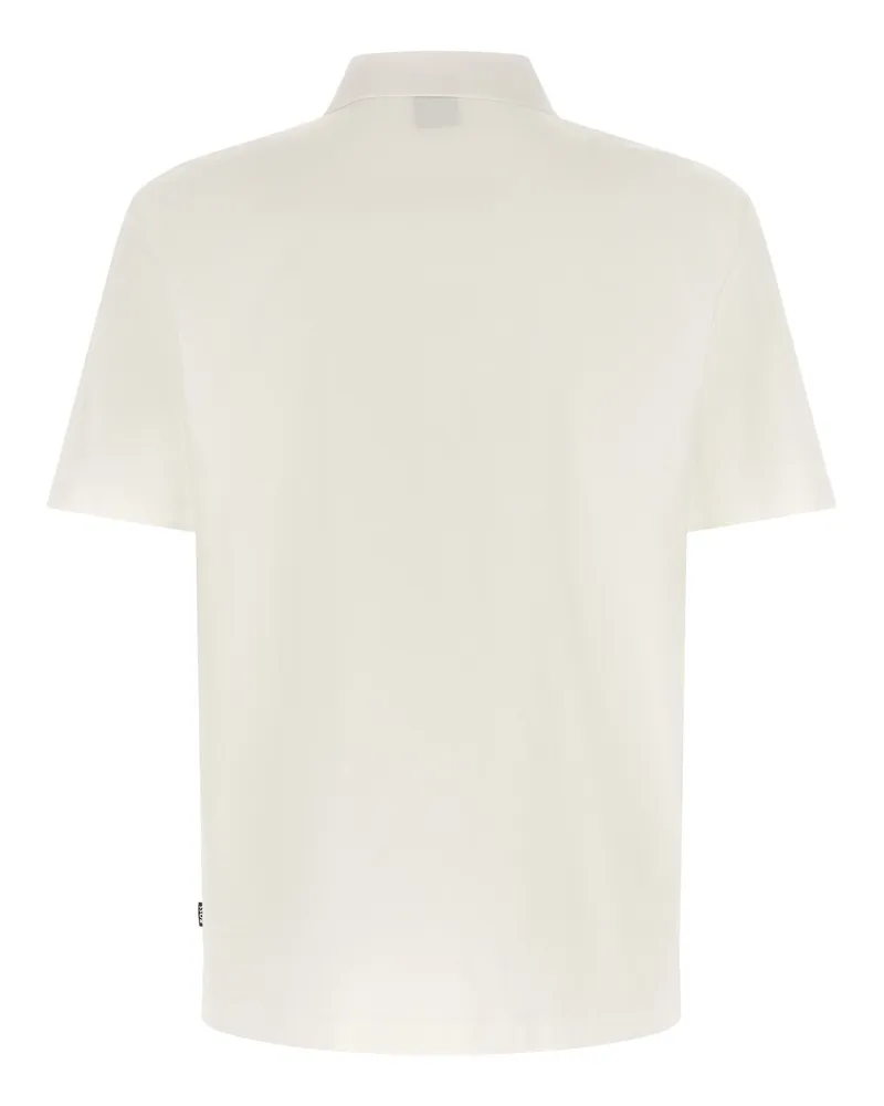HUGO BOSS Mercerized Cotton Polo Shirt — Cream Cream