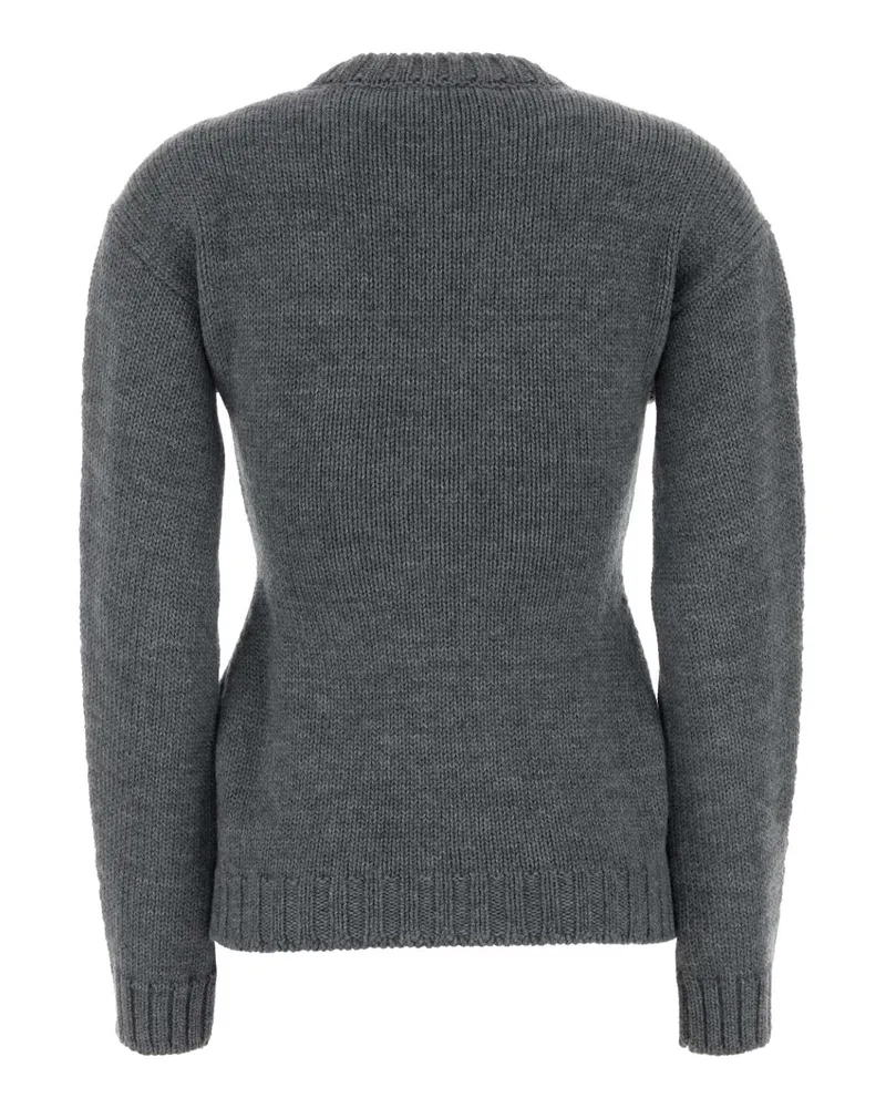 Jil Sander 034 Exterior: Wool Maglieria Sweater Gray