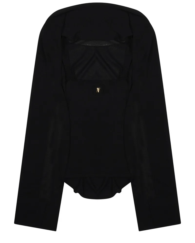Alberta Ferretti Viscose Blouse — Black Black