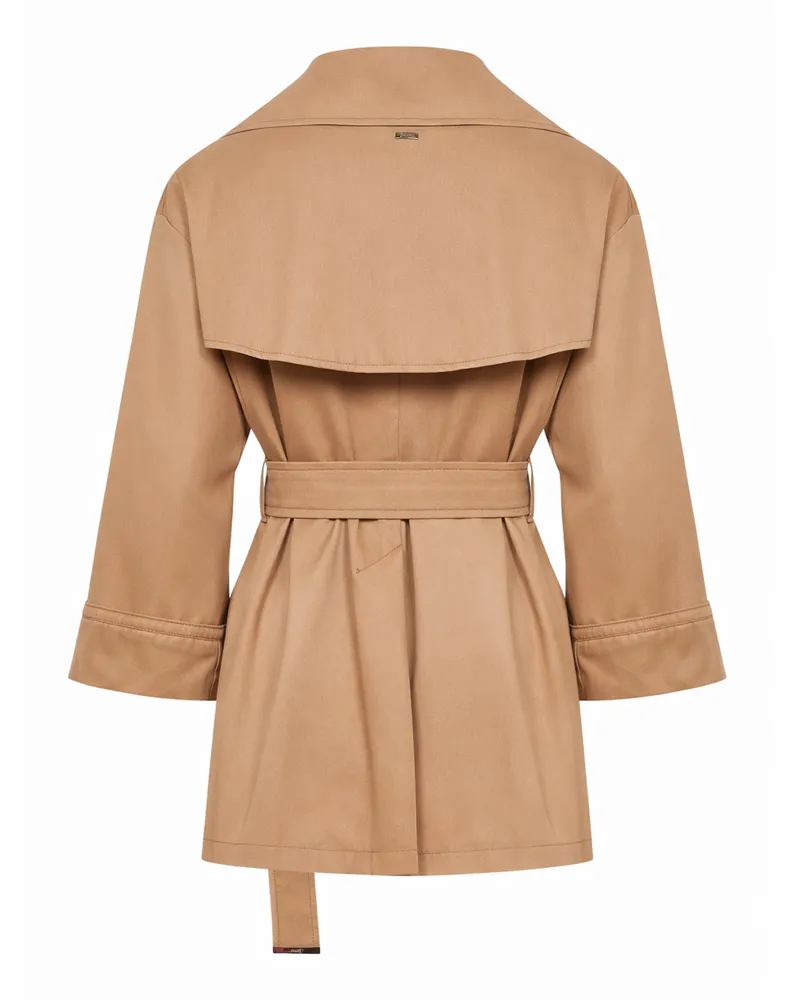 Herno Women's Raincoat Cotton Gabardine Camel Trench & Raincoats Camel
