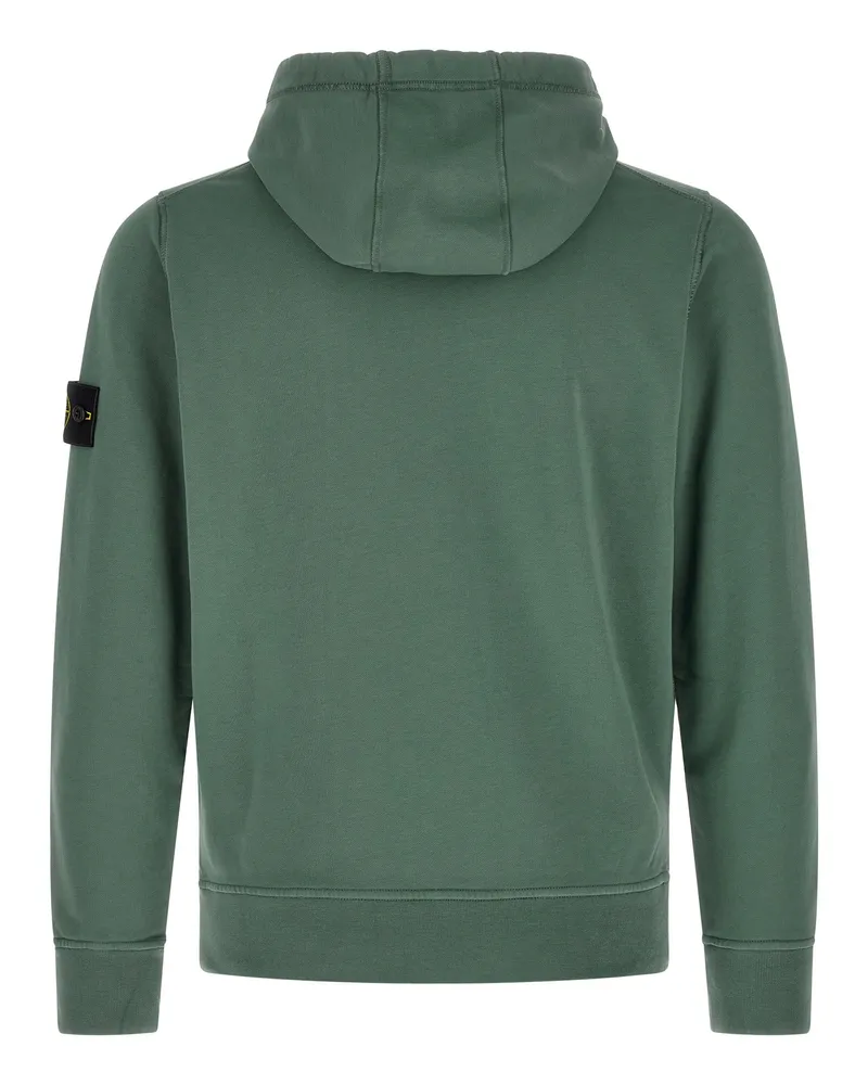 Stone Island Organic Cotton Hoodie — Green Green
