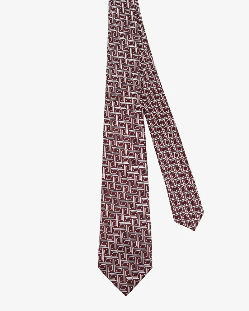 Kiton Men's Silk Tie Red Ties & Bow Red